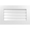 Ekena Millwork Vertical Surface Mount PVC Gable Vent: Functional, w/ 3-1/2"W x 1"P Standard Frame, 28"W x 18"H GVPVE28X1801SF - alternate 1
